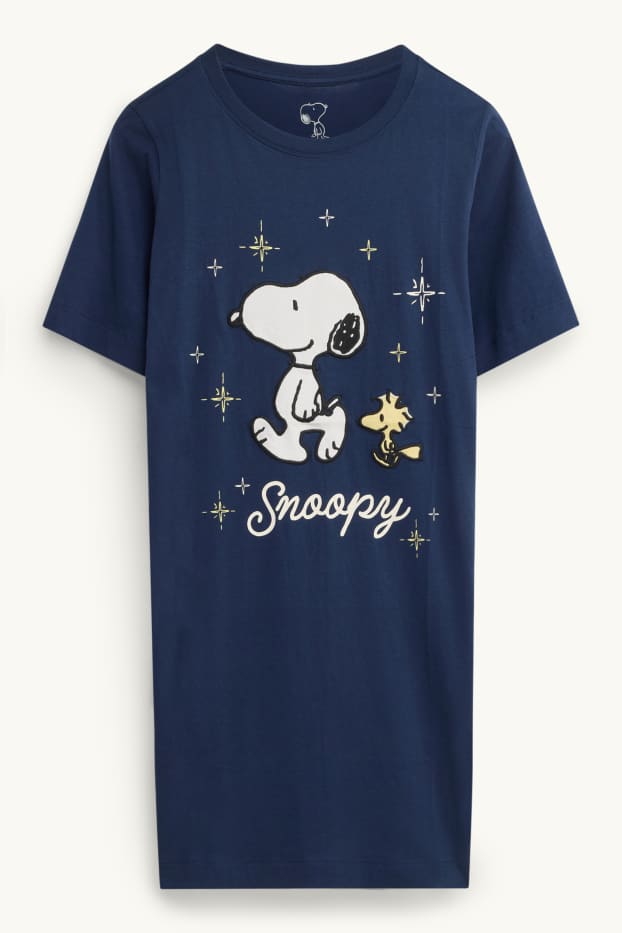 Damen - Nachthemd - Peanuts - dunkelblau
