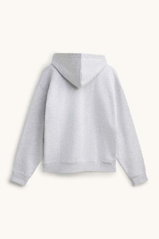 Uomo - Felpa con cappuccio - grigio chiaro