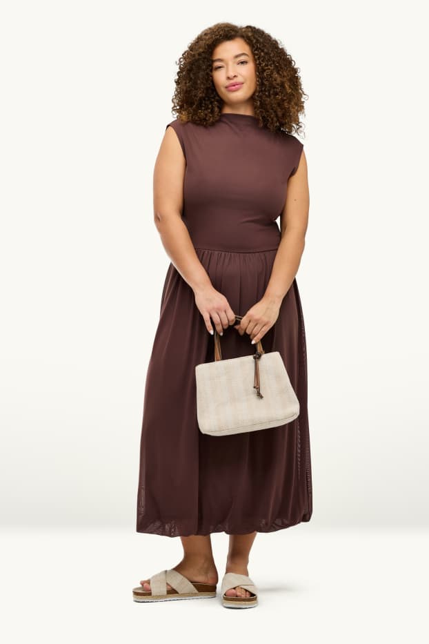 Femmes - Robe - straight fit - marron