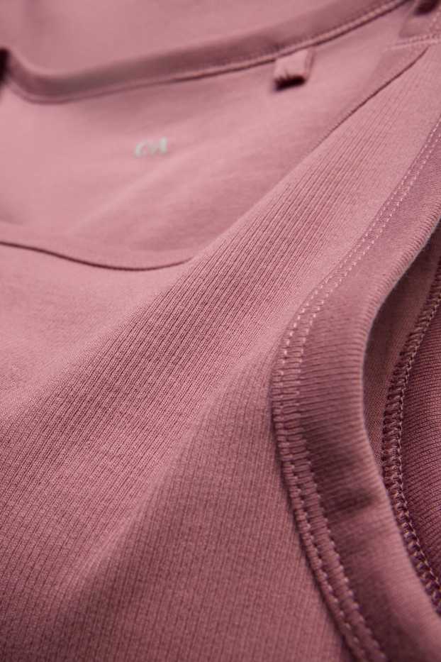 Femmes - Haut avec soutien-gorge intégré - rose