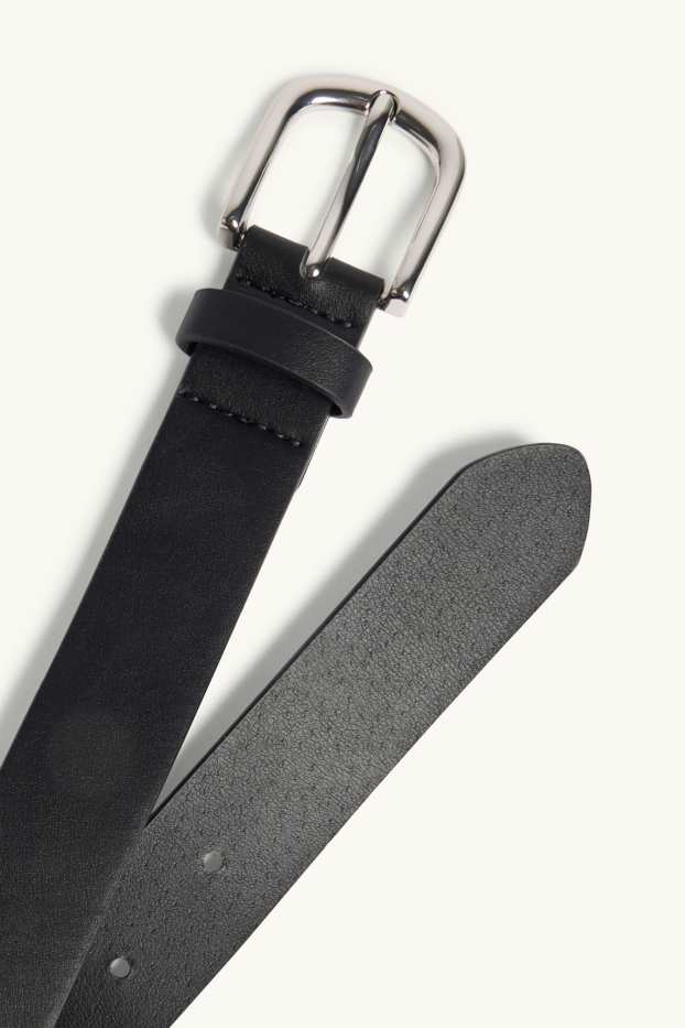 Women - Belt - faux leather - black