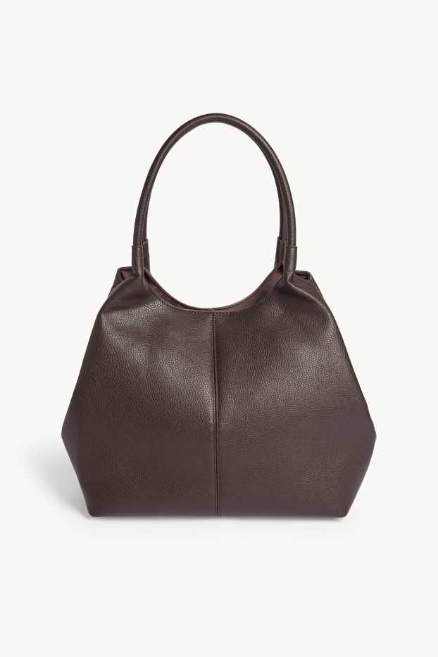 Dona - Bossa shopper gran - pell sintètica - marró