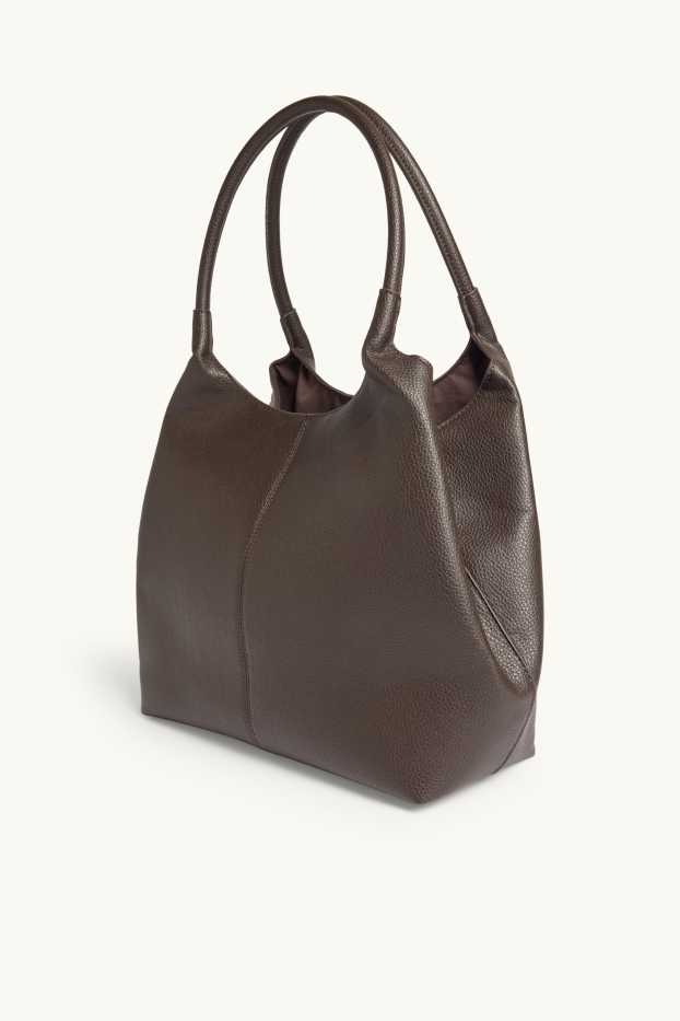 Dona - Bossa shopper gran - pell sintètica - marró