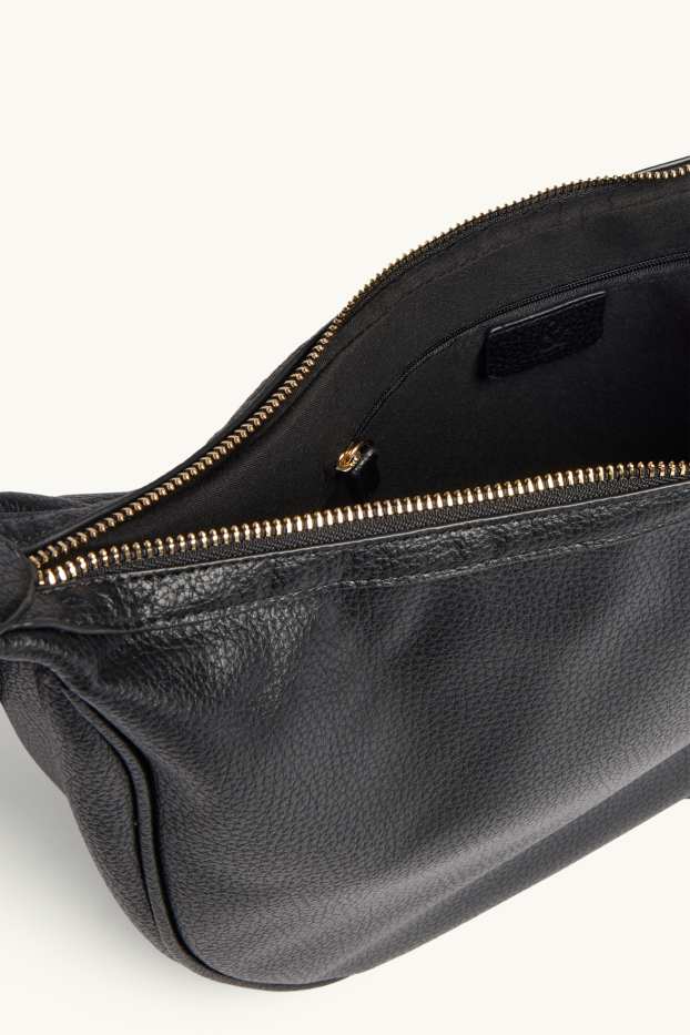 Women - Crossbody bag - faux leather - black