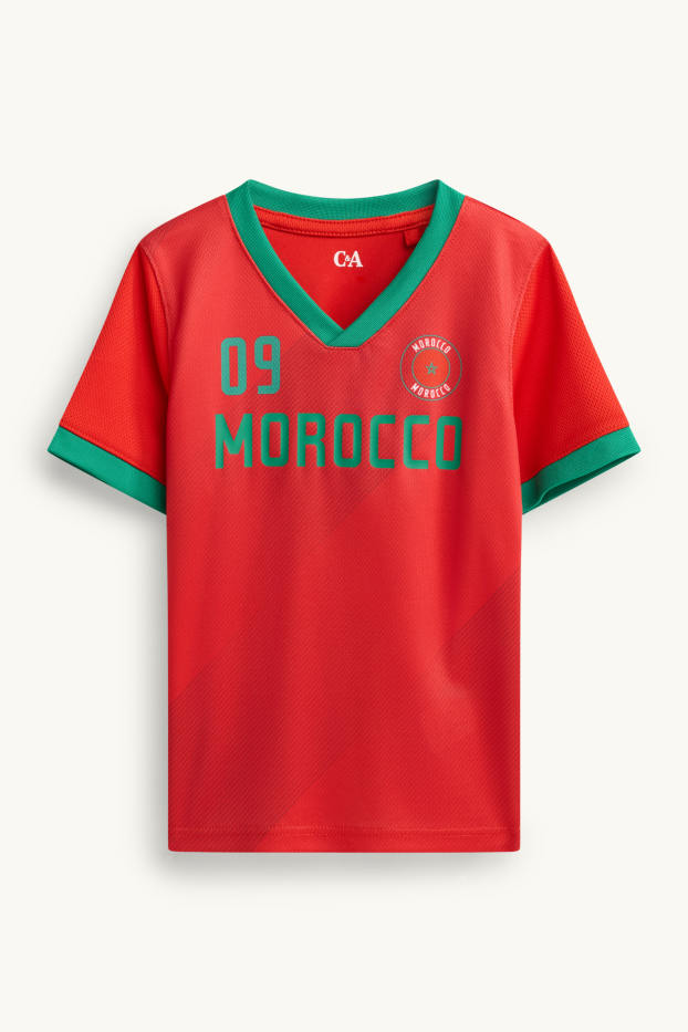 Bambini - Marocco - maglia a maniche corte - rosso