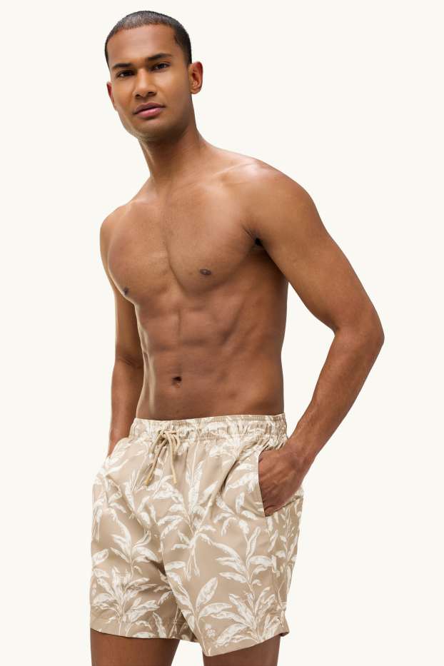 Men - Mini Me - men's swim shorts - beige