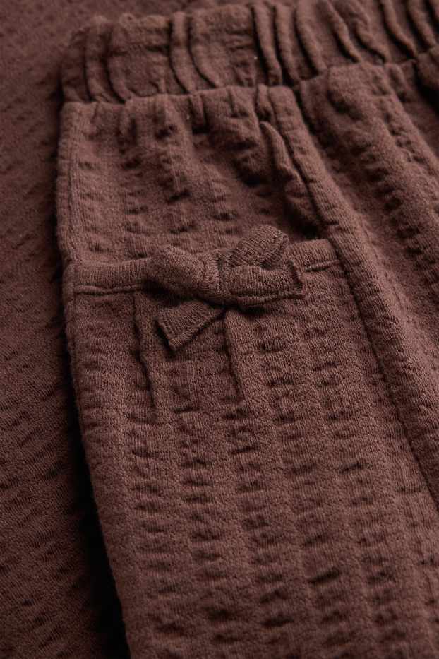 Nena - Pantalons de tela - texturats - marró