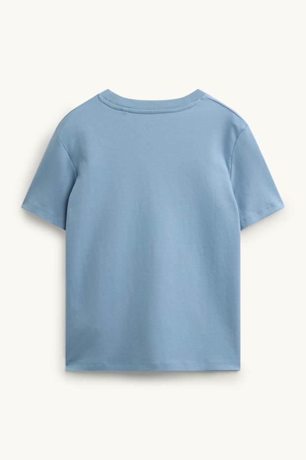 Dames - T-shirt - regular fit - lichtblauw