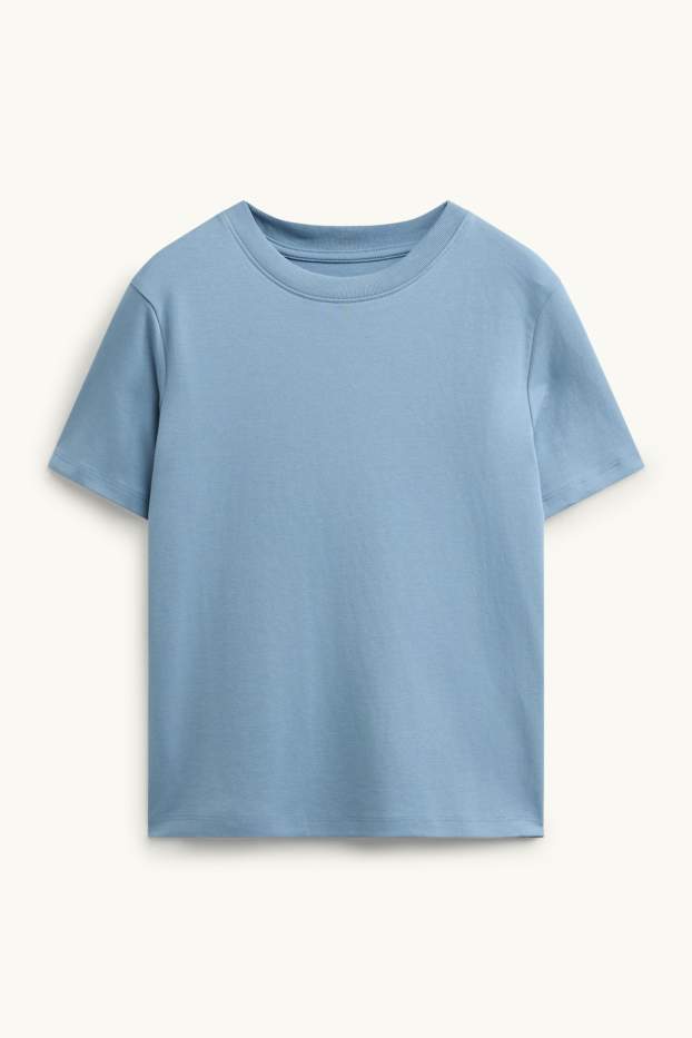 Dames - T-shirt - regular fit - lichtblauw