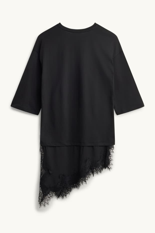 Femmes - T-shirt - noir