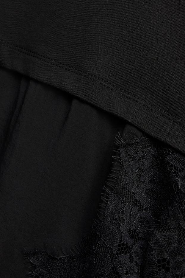 Femmes - T-shirt - noir
