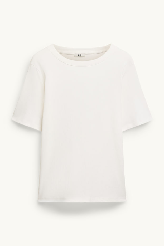 Femmes - T-shirt - regular fit - blanc