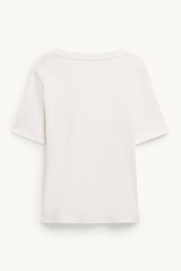 Femmes - T-shirt - regular fit - blanc
