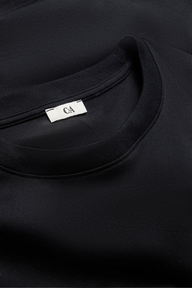 Femmes - T-shirt - regular fit - noir