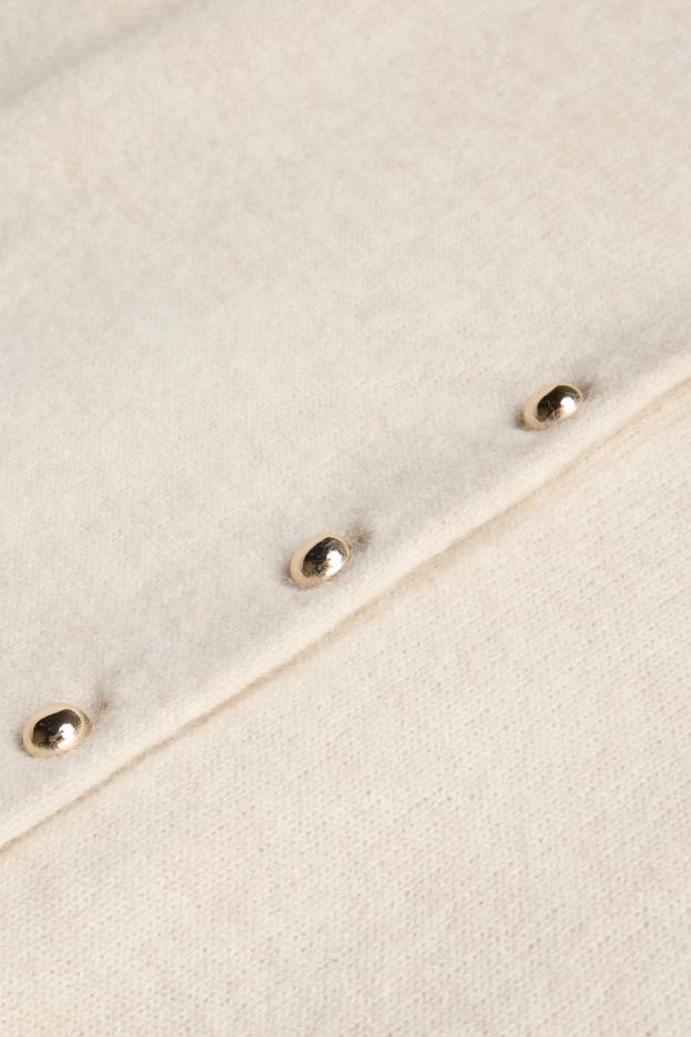 Femmes - Gilet en maille - blanc crème