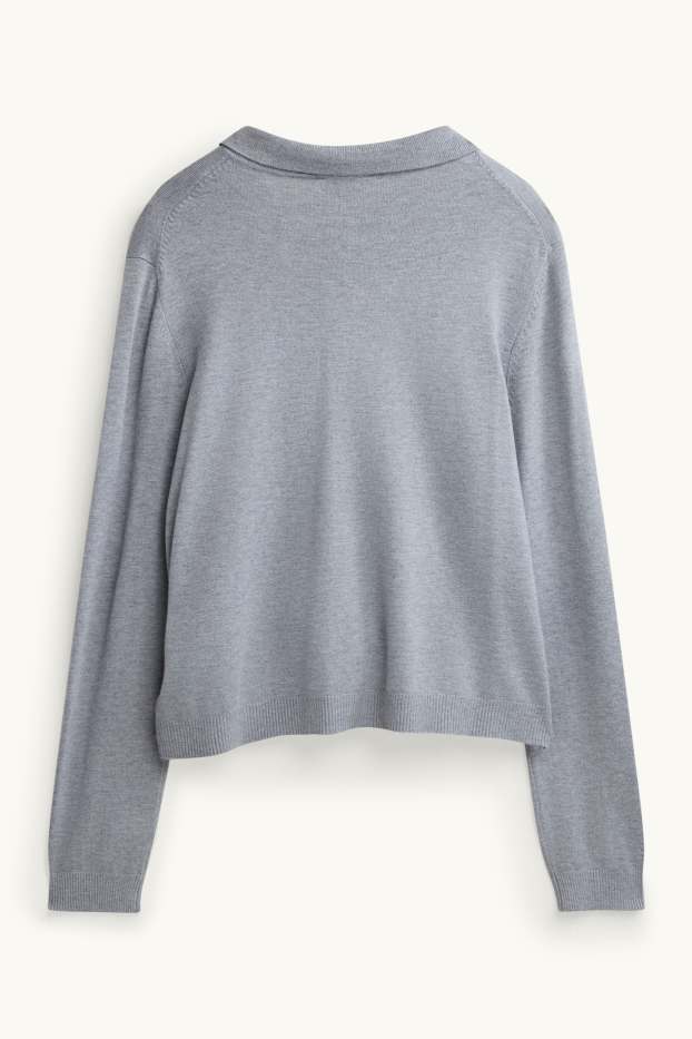 Women - Cardigan - gray