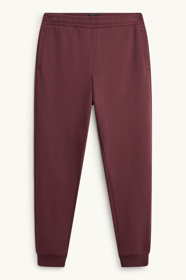 Bărbați - Pantaloni de trening - vișiniu