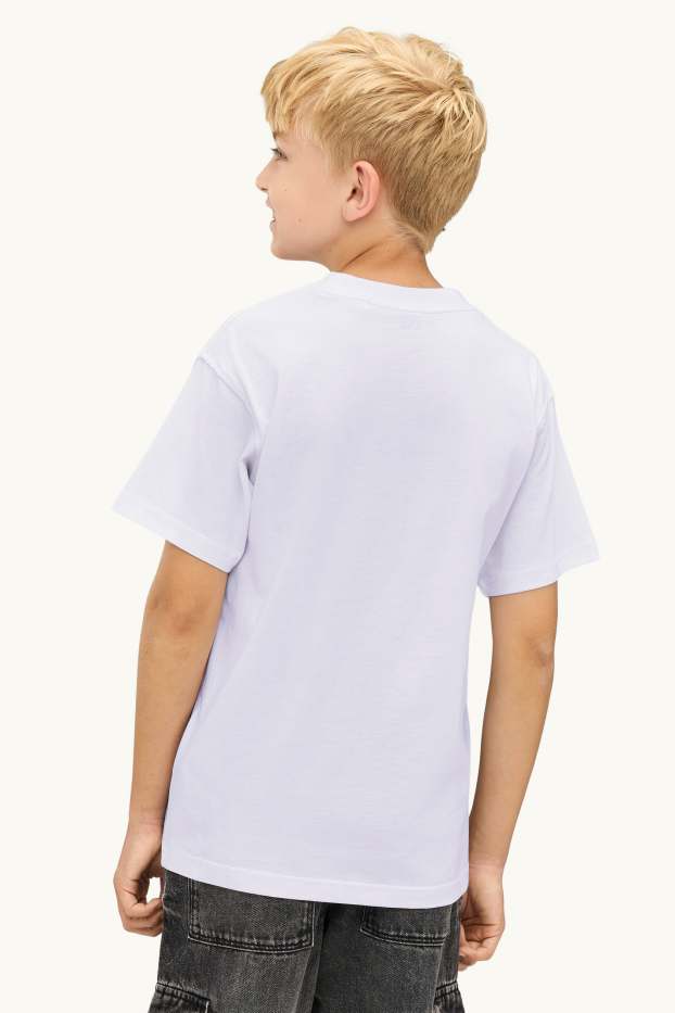 Enfants garçons - Lot de 3 - T-shirts - noir / beige