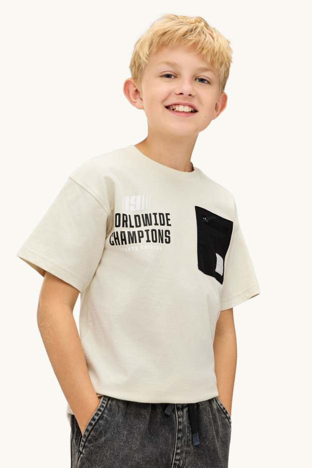 Enfants garçons - T-shirt - crème