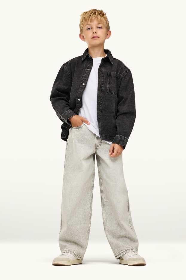 Nen - Baggy Jeans - gris clar