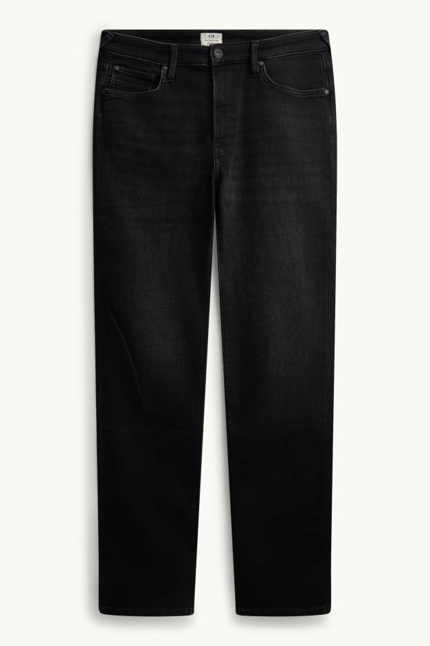 Heren - Straight jeans - Flex jog denim - LYCRA® - zwart