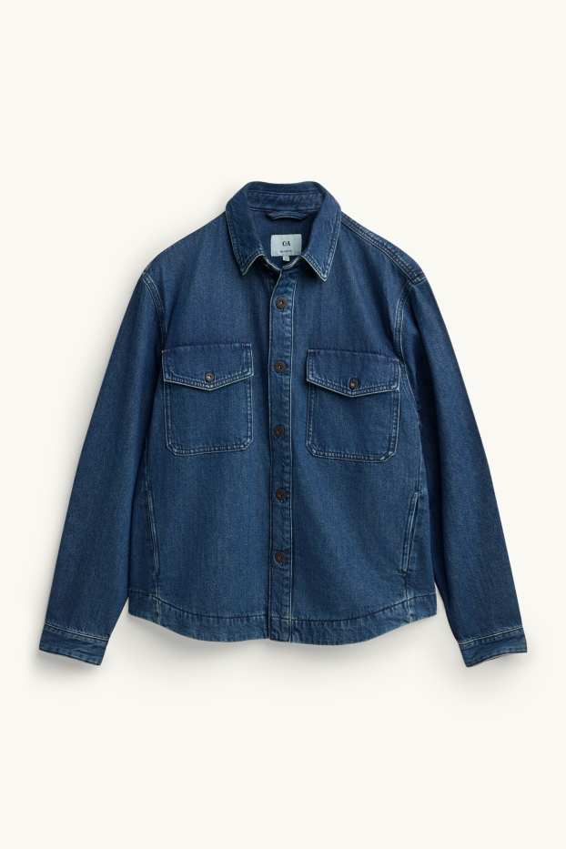 Uomo - Giacca camicia di jeans - relaxed fit - jeans blu scuro
