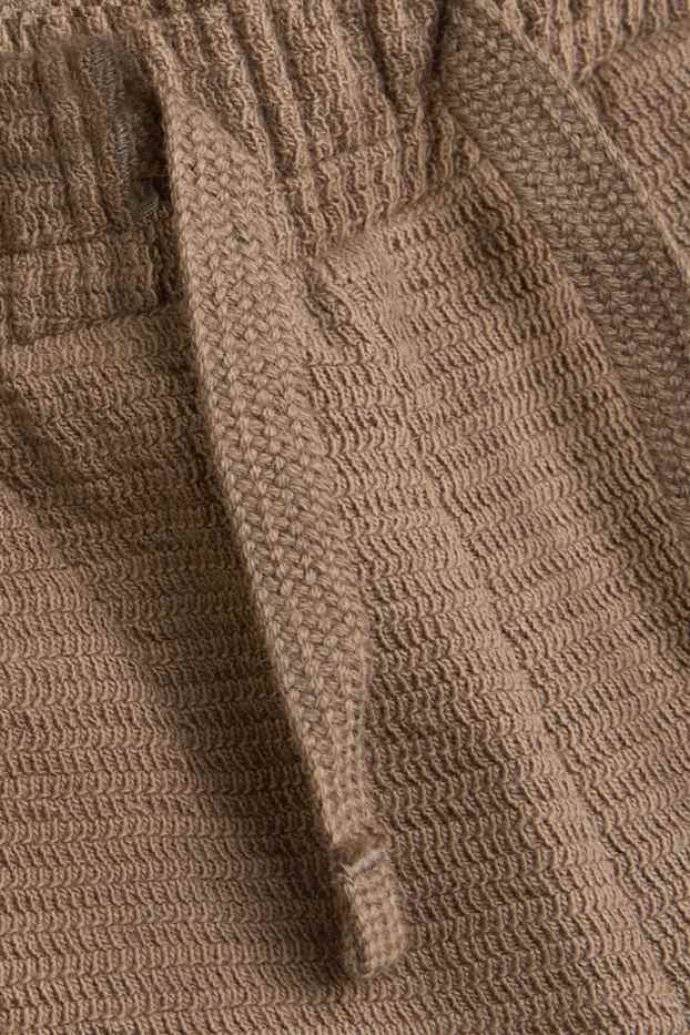 Bambini - Pantaloni sportivi - tessuto tramato - marrone