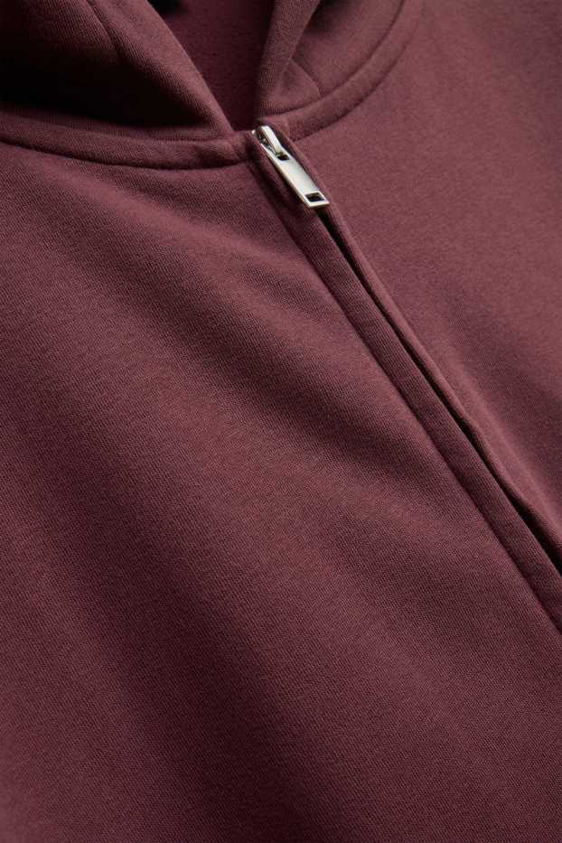 Men - Zip-through hoodie - brown