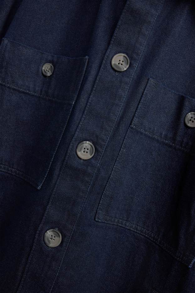 Uomo - Giacca camicia di jeans - relaxed fit - jeans blu scuro