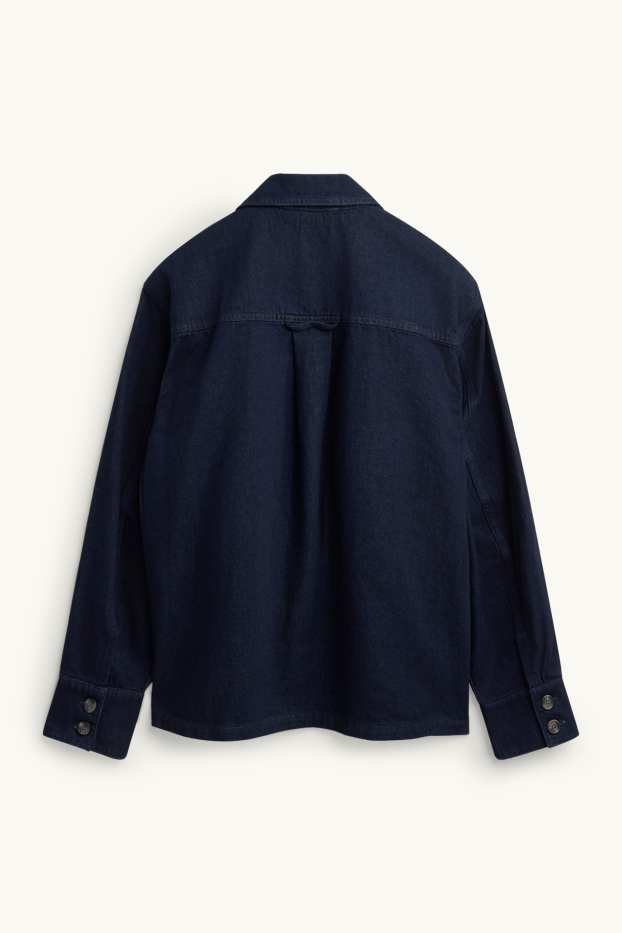 Uomo - Giacca camicia di jeans - relaxed fit - jeans blu scuro