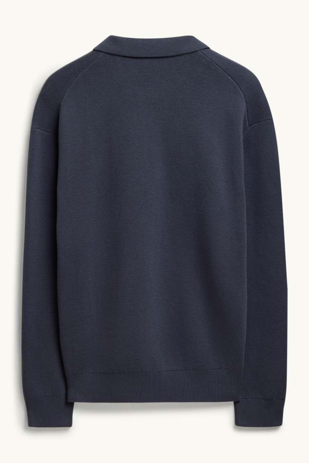 Hommes - Pull - bleu foncé