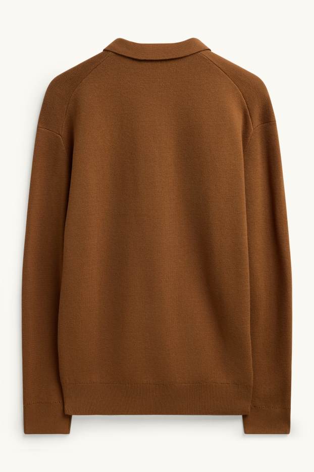 Hommes - Pull - rouille