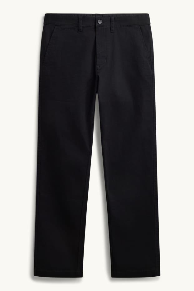 Pánské - Kalhoty chino - regular fit - černá