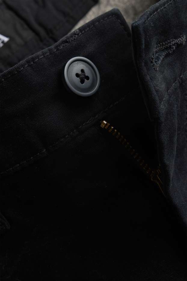 Pánské - Kalhoty chino - regular fit - černá