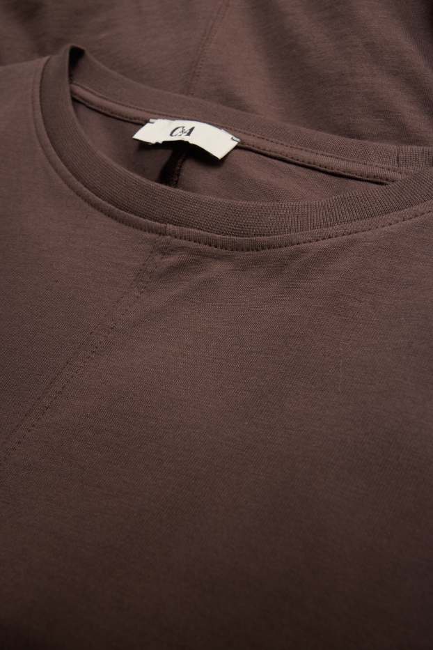 Damen - T-Shirt - Slim Fit - braun