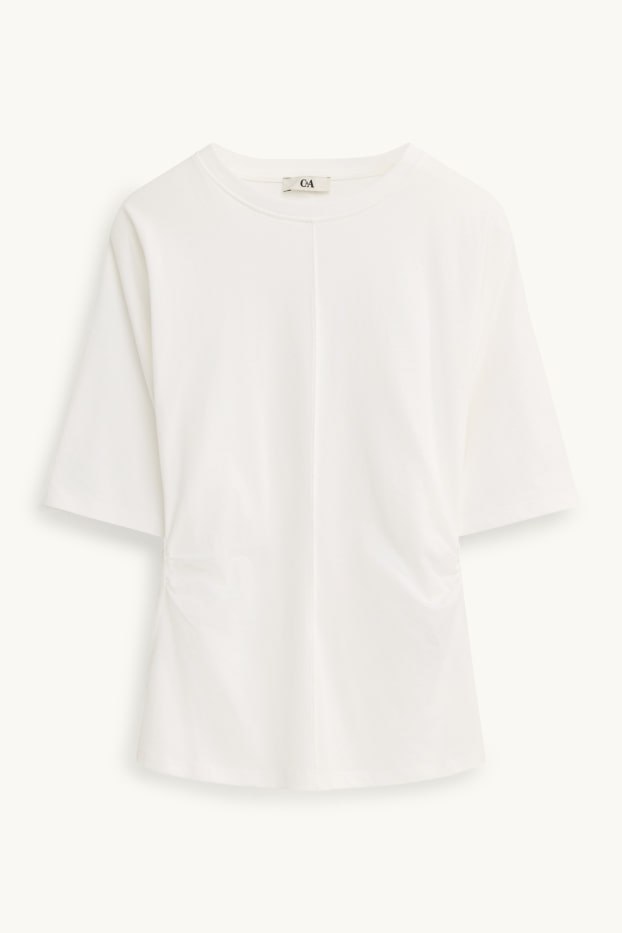 Femmes - T-shirt - slim fit - blanc
