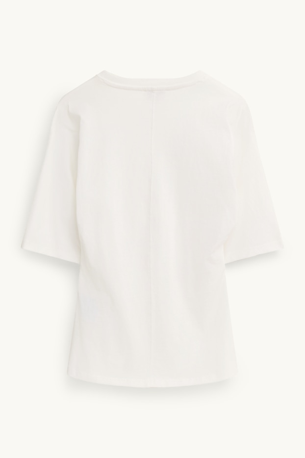 Femmes - T-shirt - slim fit - blanc