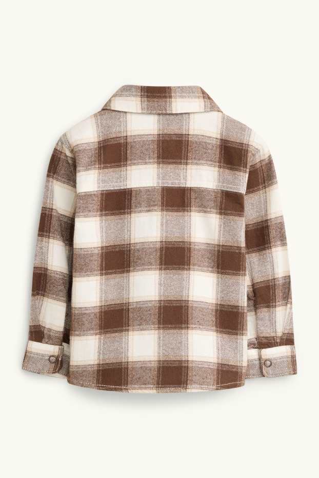 Baby Boys - Baby shirt - check - brown / cremewhite
