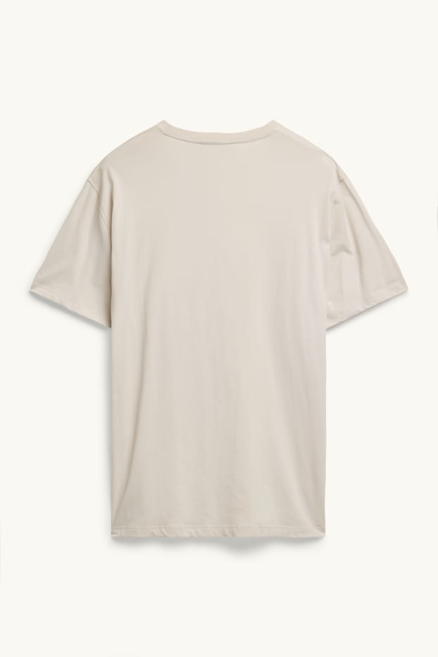 Herren - T-Shirt - Regular Fit - beige
