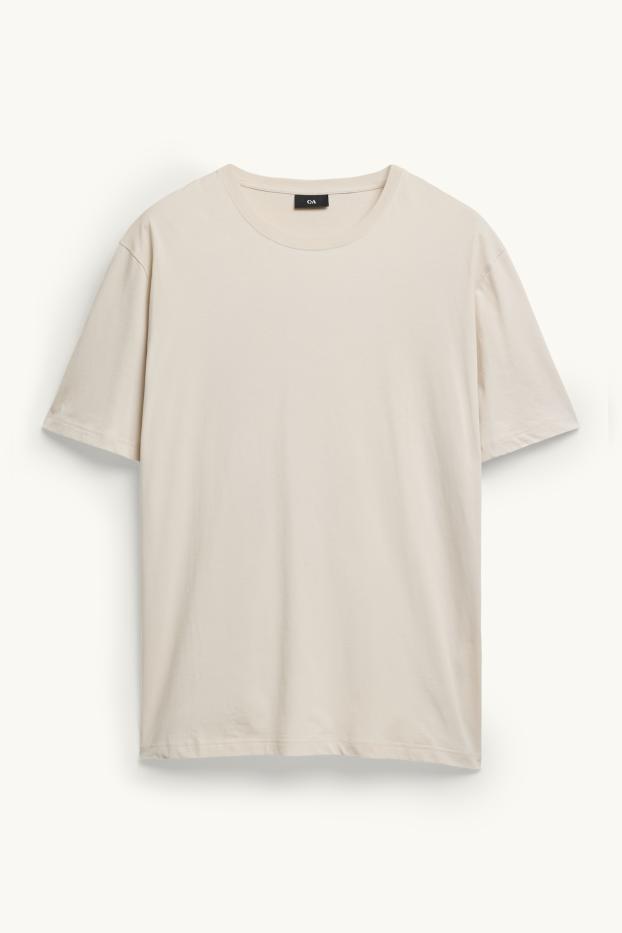 Herren - T-Shirt - Regular Fit - beige