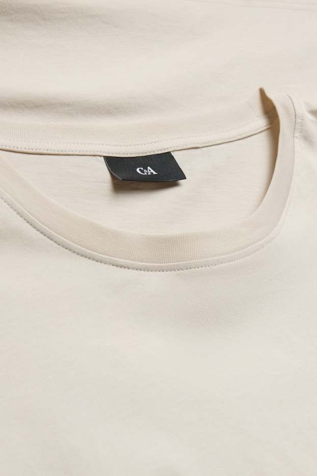Herren - T-Shirt - Regular Fit - beige