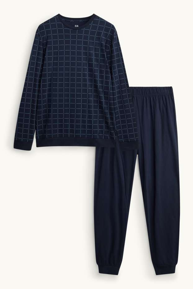 Home - Pijama - blau fosc