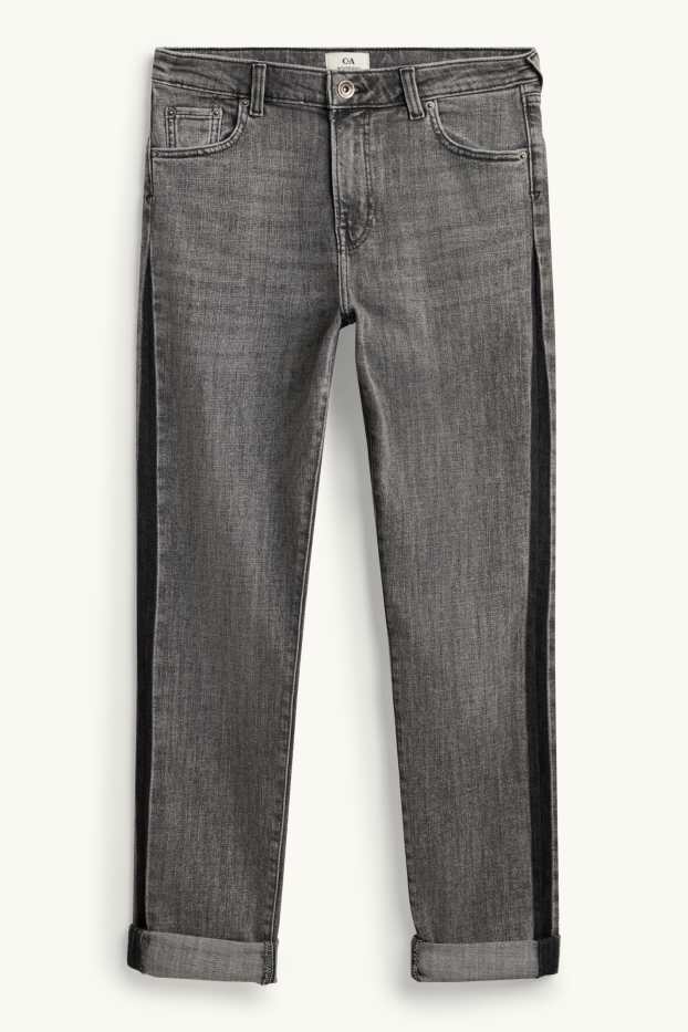 Dona - Boyfriend Jeans - mid waist - texà gris