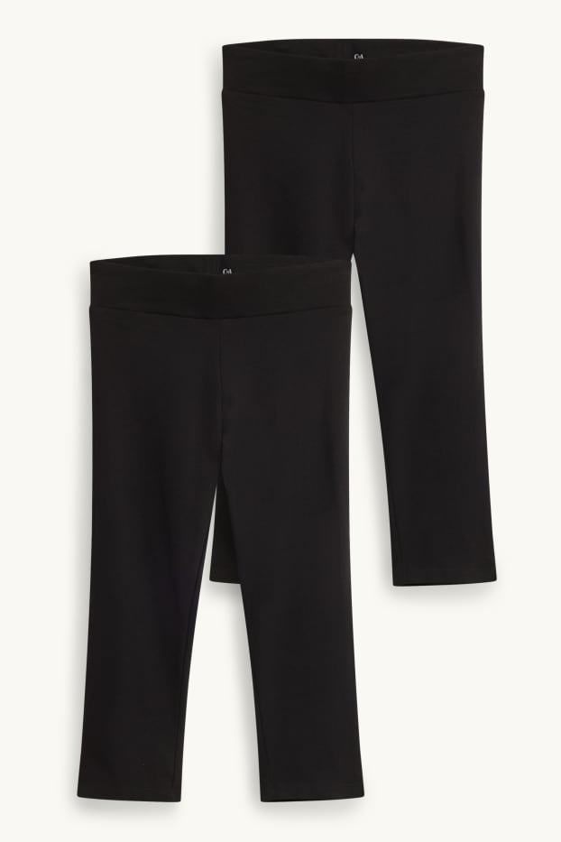 Dona - Paquet de 2 - leggings capri - negre