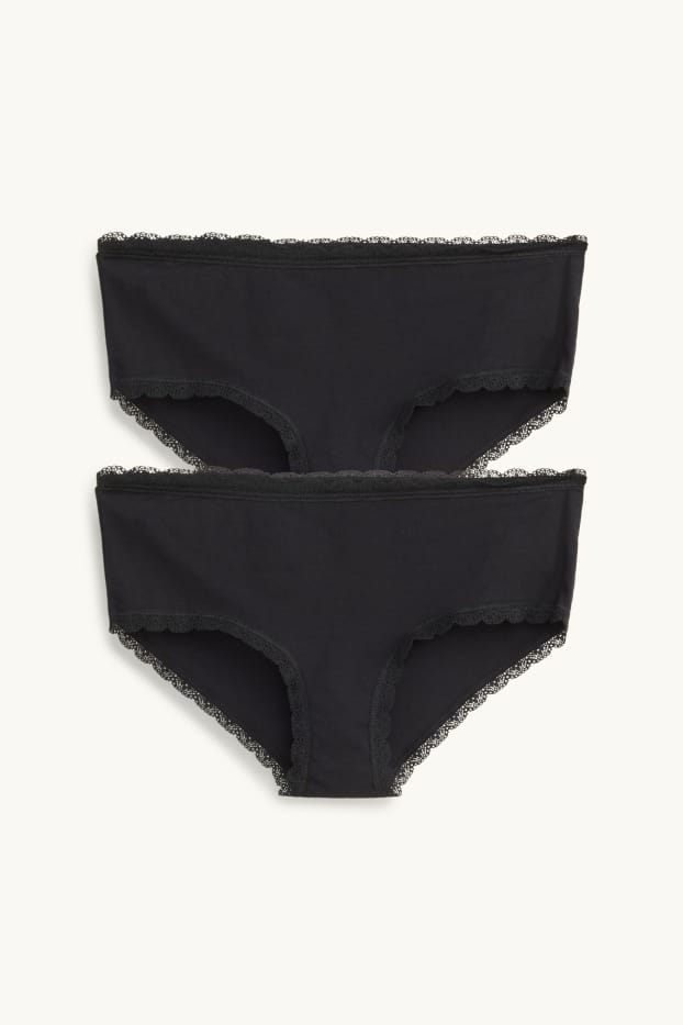 Damen - Multipack 4er - Hipster - schwarz