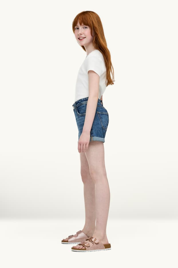 Kinder Mädchen - Jeans-Shorts - blau