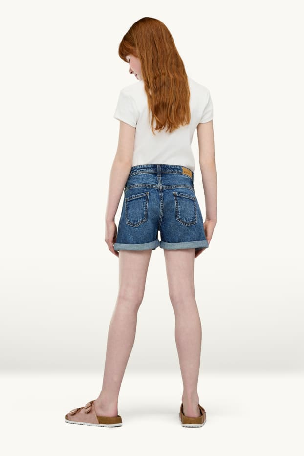 Kinder Mädchen - Jeans-Shorts - blau