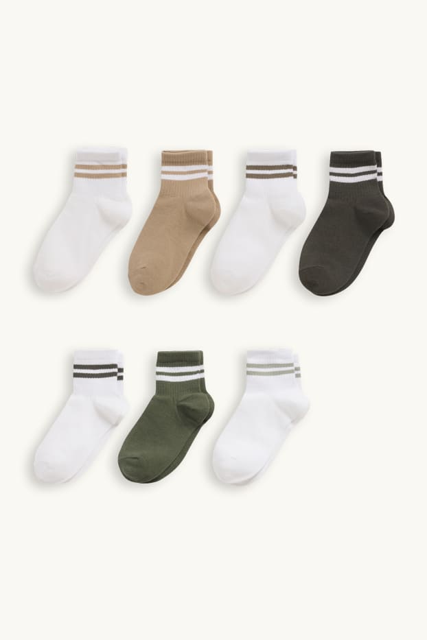 Enfants garçons - Lot de 7 paires - chaussettes - blanc