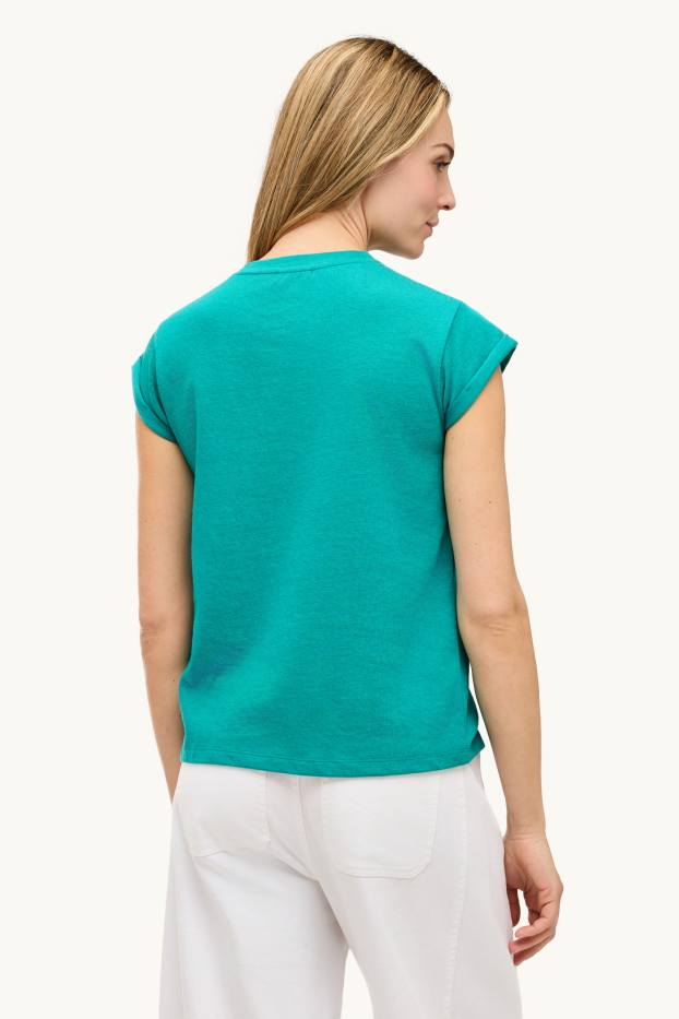Femei - Tricou - relaxed fit - verde