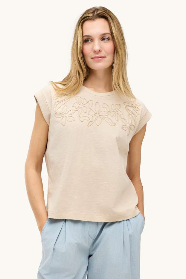 Femmes - Haut - beige